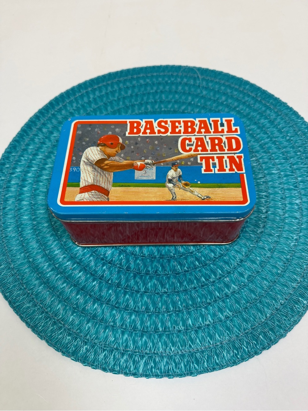 VTG Baseball Cards Topps Collector Tin Box Major League Baseball 6.5 X 4 X 2.75